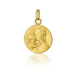 Médaille de baptême Vierge à l'Enfant - SANCTIS